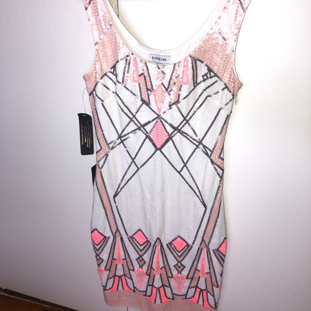 Bebe mini sequins sparkle dress BRAND NEW w/ tags